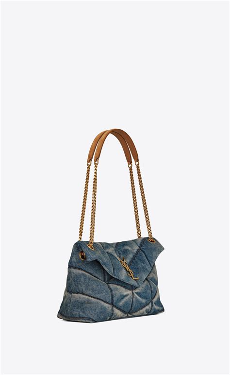 ysl suede bag quilted|YSL denim bags.